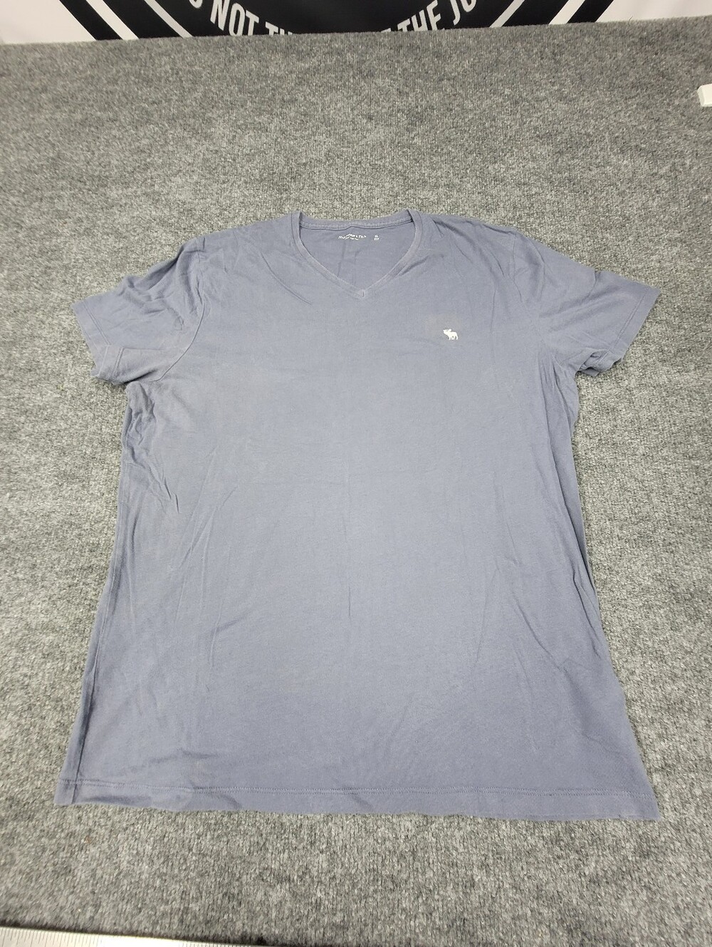 Ambercrombie Fitch Soft Tee Blue V Neck Short Sleeve Mens XL